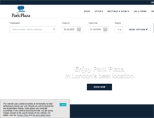 Tablet Screenshot of parkplaza.com